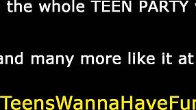 Amatőr tinilány 18+ arcra kap a buliban