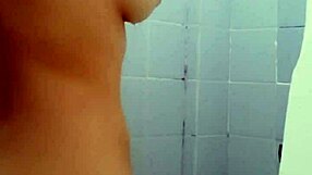 latin girl shower amateur bathing with big tits and ass