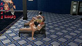 Relaxing pool day with friends