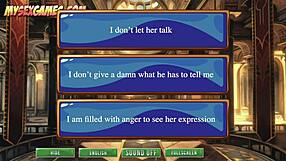 In the game, the witch is bound in bondage and fucked with fire.