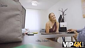 Vip4k Blonde With Big Tits Dances For Cash In Office