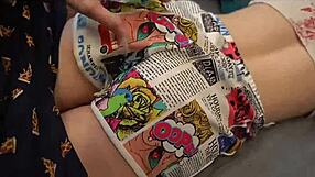 nerd messing with computer while eating sister