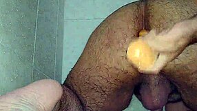 gay guy fucks tight ass with dildo