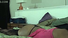 skinny ebony milf gets creampied with cock ring