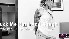 Inked Slut Ava Austen Dominated by Black Bull After Sloppy Blowjob in Rough Interracial Action