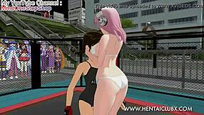 Can You Handle This Anime Girl's Fierce Fight And Ballbusting Action?