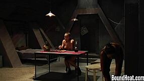 lesbian madame licks her pussy