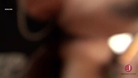 Asian woman cosplays in bikini and nipple clamps in JAV