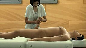 I massage my client until I fuck his hard cock