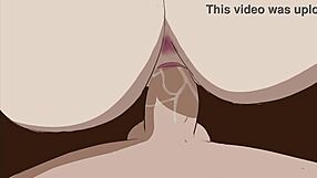 Filled in tight juicy pussy of the hentai character erza scarlet is shown in this animated hentai movie