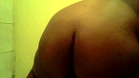 Ebony Babe Rides Huge Dildo