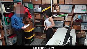 i caught that big ass ebony shoplifter maya morena and fucked her hard