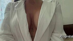 French MILF’s perky tits fuck gets an outdoor treatment