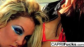 capri cavanni and kiara diane team up to fuck rocco in hardcore action