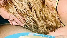 Receiving Blowjob on California Mountain in Public POV