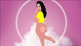 Big asses in cartoon parody make you jerk off