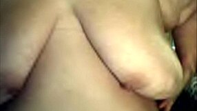 Fat BBW girlfriend exposes hairy beaver on web chat.