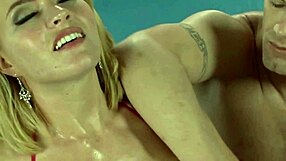 oiled model in bikini with big tits and ass