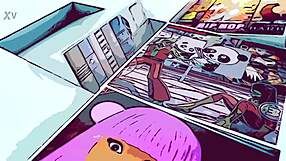 in this ai re-rendered cartoon, sexy thick ebony moriah bounces her big butt on a bbc while riding cowgirl style