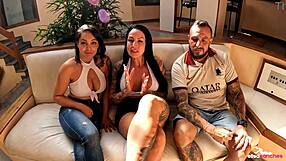 third meeting with couples, featuring queen elisa sanches, nicole brazil, and dnox brazil, full of big tits and ass action