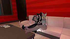 i get domintated by 3 hot girls feet in vrchat orgy