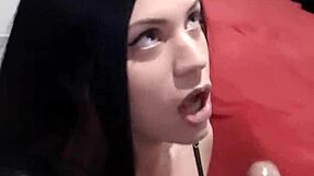 Latina Crossdresser Nicolecdzinha Sucks Deep on Neighbor’s Cock in Homemade Clip