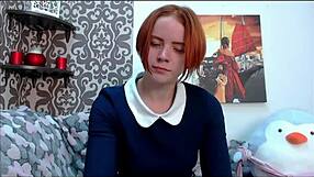 Redhead European Girl Masturbates