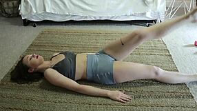 Model Millie's Sexy Workout in Thong and Panties