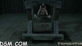 In the dungeon, she whips him into sadomasochistic submission with rough domination