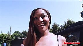 Intense Gangbang For Cute Ebony Ass With Monster Cock