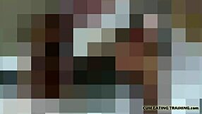 Will you lick your cum off the floor in this femdom POV session?