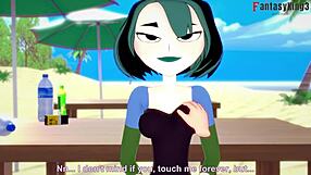 Gwen's sucking and fucking adventure in total drama
