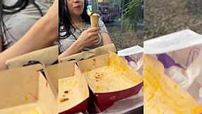 My Friend Uses Me As Dessert And Cums Inside – Hope I Don't Get Pregnant!