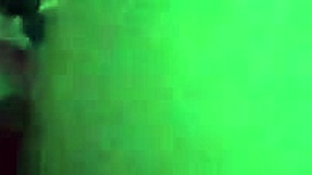 Black girl bent over in doggystyle action