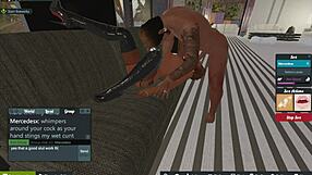 Mercedes Meets Mr. Jones for a Slutty Blowjob and Cumshot