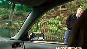 sophia lomelis dominates young cock in cfnm bj scene