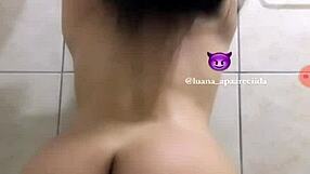 Close Friends Luana Aparecida Bathing And Playing With Toy