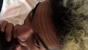 Watch this black guy giving a huge cumshot on the twink's face after deep blowjob