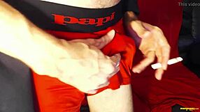 Watch Richard Lennox Jerk Off While Smoking!