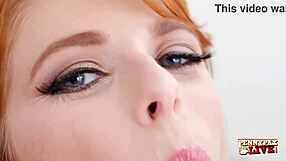 blue eyed redhead penny pax in hot point-of-view scene