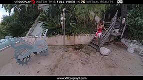 Is Asian babe Clara Trinity as Moana wet like the ocean in VR porn?