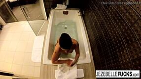 Sexy Jezebelle Bond Films Herself Taking A Bath