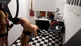 Dominatrix Nika's Evening with Two Bound Slaves!