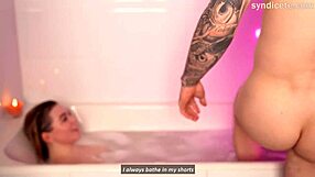 Stepsister Fucks Stepbrother in Bathtub