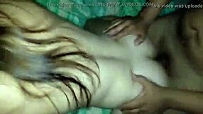 Amateur cum in ass during intense session
