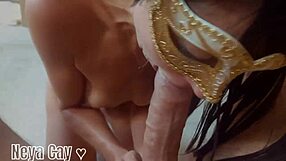 Neya Cay delivers a stunning blowjob in POV with her latina partner.