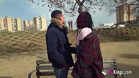 Tattooed amateur teenage girl gets fucked on the fence