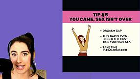 learning 5 virgin sex tips with brunette 😊