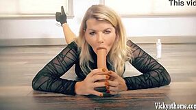 I, Vicky Vette, use a dildo for self-pleasure