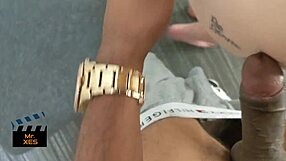 Canadian Blonde Deepthroats In Public Shop